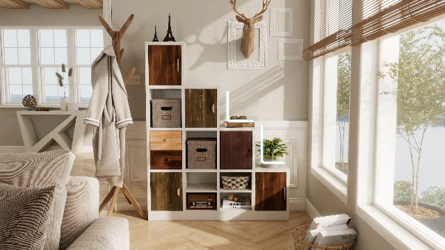 Amazon.com: HOMES: Inside + Out Catrina Modern 10-Cube Storage